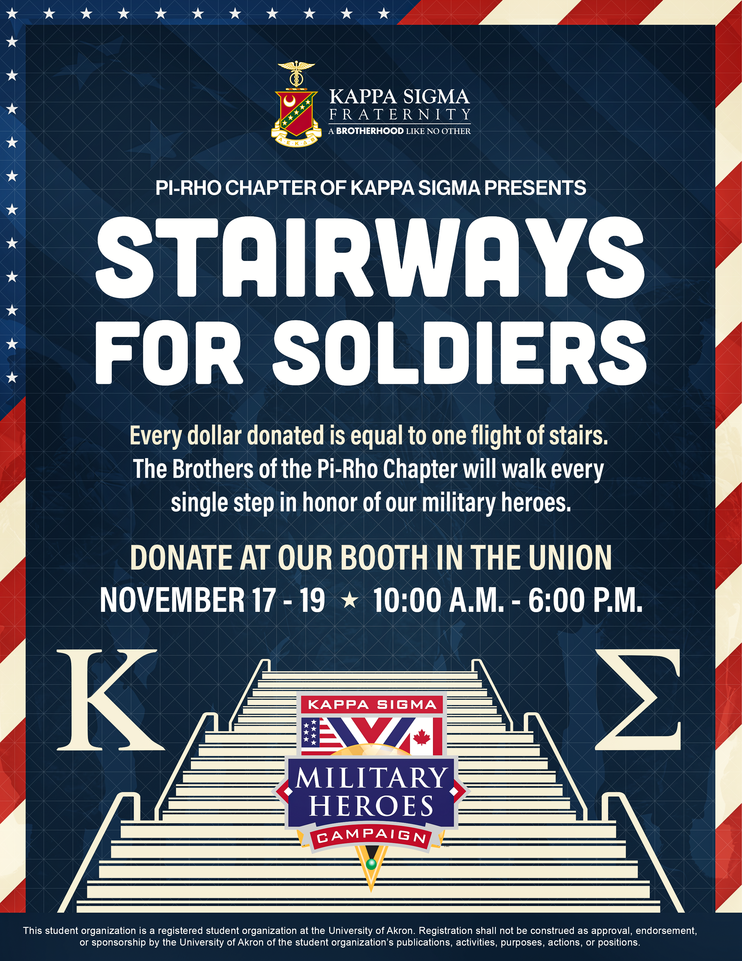 Pi-Rho Stairways for Soldiers